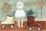 Guillermo Paneque, Entre dos Mundos, 1986, mixed media on canvas