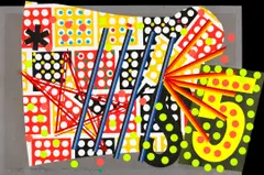 Untitled (S5) by Judy Pfaff, 1987, mixed adhesive and plastics on mylar graph paper, offered Nov 2005