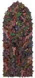 Rodney Ripps, Ascent, 1980, oil, wax, and cloth on wood