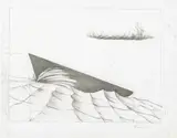 David True, Study for Seapainting, 1976, graphite on paper