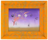 Willy Van Sompel, Untitled, 1986, acrylic, dayglo paint, mixed media, wood frame