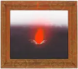 Willy Van Sompel, Beb Wiskundig Model (?), 1986, dayglo paint, pigment, glitter, wood frame