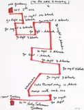 William Wegman, Moving, 1993, ink on paper