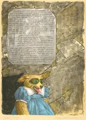 Donald Roller Wilson, Patricia's Mother Had Come From Yucatan..., 1985, silkscreen printed in colors on Arches paper
