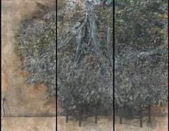 Lynton Wells, Untitled (Landscape), 1983, acrylic on photosynthesized linen