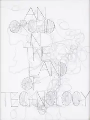 Rob Wynne, Orchid, 1999, hand sewn thread on vellum