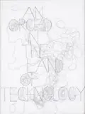 Rob Wynne, Orchid, 1999, hand sewn thread on vellum