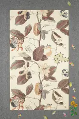 Rob Wynne, His Hair Was Dressed in Such A Romantically Wistful Fashion..., 1996, cotton, felt, embroidery