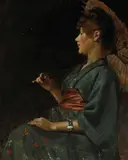 Philip Leslie Hale, The Blue Kimono, 1888, oil on canvas