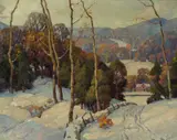 George Jensen, When the Shadows are Long, Northern Ohio (No. 14), oil on canvas