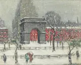 Guy Carleton Wiggins, Winter, Washington Square