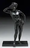 Edward Melcarth, Standing Male Nude, dark brown patinated bronze