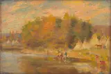 Joseph Henry Sharp, Indian Encampment along the Rosebud