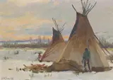 Joseph Henry Sharp, Winter Encampment