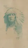 Norman Bel Geddes, A Portrait of Thunder Cloud, Blackfoot