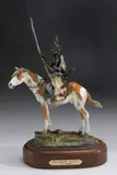 Earl E. Heikka, Blackfeet Scout, polychromed bronze