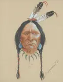 Olaf Wieghorst, A Study of a Plains Indian