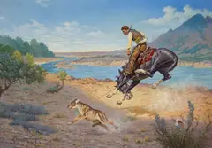 Robert Farrington Elwell, Three in a Predicament, oil on canvas