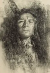 Tom Darro, A Portrait of an Indian Child; A Portrait of an Indian (a pair)