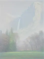 Diffusion (Yosemite Falls) by Curt Walters, oil on canvas, sold Dec 2005