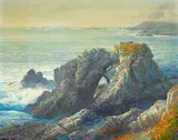 Curt Walters, Blue Afternoon - Bird Island Trail, 1987, oil on canvas