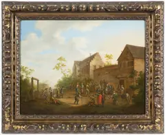 Franz de Paula Ferg, A Village Feast, 18th century, Oil on wood