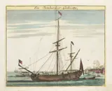 Christoph Weigel, A Warship, Around 1700, Copper engraving, paper