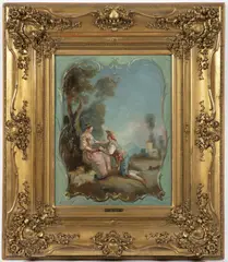 Josef Navrátil, Rendez-Vous, Around 1840, Oil on cardboard
