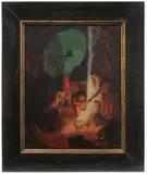 Richard Teschner, Sabbat, 1905, Oil on cardboard