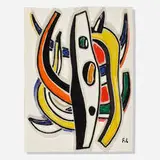 Fernand Léger, Composition Abstraite, 1953, glazed and painted porcelain