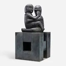 Nathan Mabry, A Very Touching Moment (Cunning Linguist), 2005, bronze