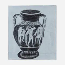 Jonas Wood, BW Euphronios 2, 2008, graphite, ink and gesso on paper