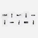 Some Narrow Views (Either Tall or Wide) Portfolio by John Baldessari, 2004, photogravure and letterpress on Magnani Pescia paper, sold Oct 2021