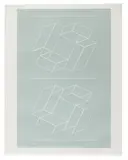 White Embossing on Gray III, IV, V (3) by Josef Albers, 1971, 1-color linecuts with embossing on Roleaf paper, sold May 2021