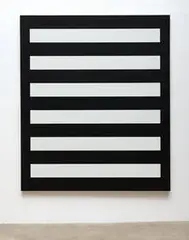 Edith Baumann, Black/Green #3, 1986, Acrylic on canvas