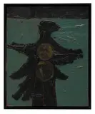 Young Crow by Emerson Woelffer, 1956, Oil on canvas, sold May 2021