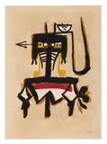 Wifredo Lam, Barcelona, 1976, Lithograph on Guarro paper