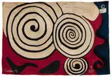 Swirls by Alexander Calder, 1975, Handwoven jute maguey tapestry, sold May 2021