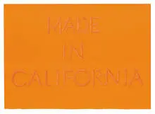 Ed Ruscha, Made in California, 1971, 3-color lithograph on Arches paper