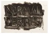 Bruce Nauman, Normal Desires, 1973, 1-color lithograph on Copperplate Deluxe paper