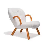 Philip Arctander, Clam chair, 1944, Nordisk Staal & Möbel Central