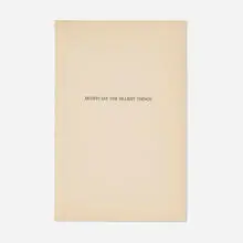 Matthew Higgs, Untitled (Artists Say the Silliest Things), 2005, printed paper