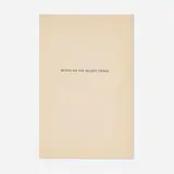 Matthew Higgs, Untitled (Artists Say the Silliest Things), 2005, printed paper