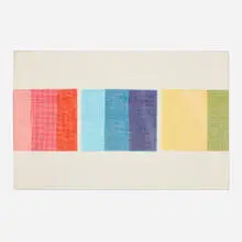 Transitions #1 by Ellen Steinberg, 1999, rayon mesh, Mylar, sold Aug 2024
