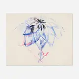 Cheyney Thompson, Untitled (Party Ball Stray), 2002, watercolor on paper