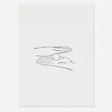 Ian Law, Untitled, 2013, painted air-dried tulip stems on canvas