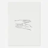 Ian Law, Untitled, 2013, painted air-dried tulip stems on canvas
