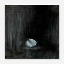 Kristy Gordon, Fallen Feather, 2012, oil on linen