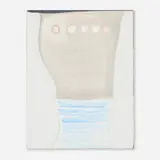 Theresa Hackett, In Several Moons, 2001, Flashe, gesso, thread, glitter, colored pencil and felt on BFK Rives laid to linen