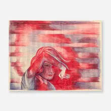 Vanessa Prager, Under Control, ballpoint pen on blank sheet music